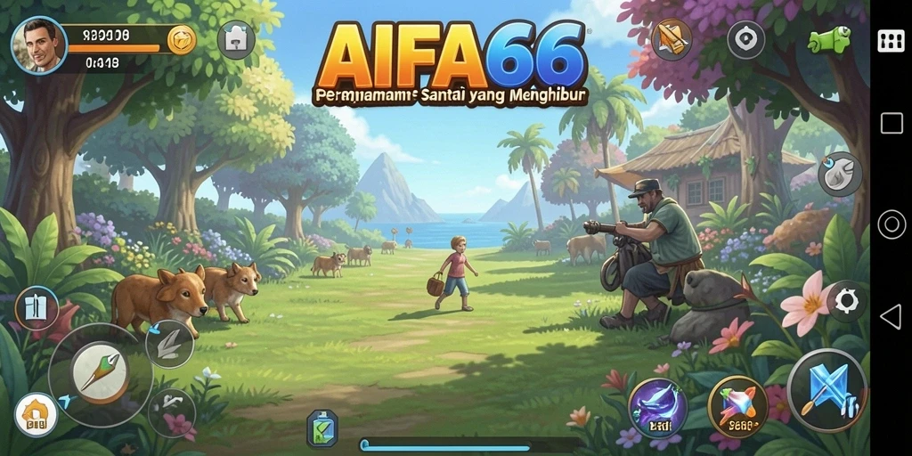 Tampilan gameplay AIFA66 yang seru dan menarik dalam suasana santai.