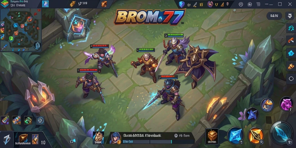 Screenshot gameplay BROMO77 yang menunjukkan pertempuran seru.