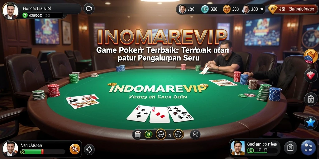 Tampilan gameplay seru dalam INDOMAREVIP yang menampilkan suasana Poker.