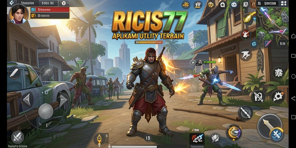 Tampilan antarmuka utama aplikasi RICIS77 yang intuitif dan mudah digunakan.