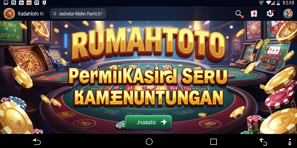 Screenshot RUMAHTOTO menampilkan gameplay yang mendebarkan dan interaksi pemain di kasino.