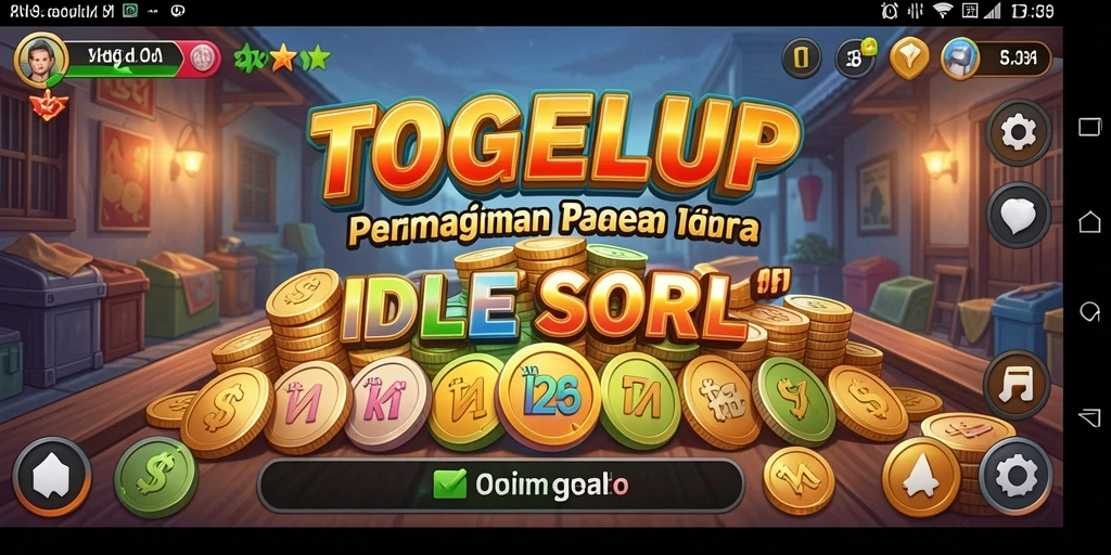 Tampilan gameplay <strong>TOGELUP</strong> yang menarik dalam mode Idle.